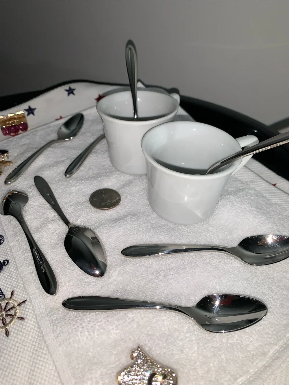 Oneida Patrician pattern 18/10 SS Demitasse Spoons Set of 8 NWOT